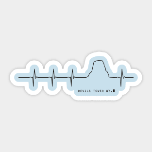 Heartbeat Devils Tower Sticker